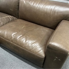 訳あり★クラッシュゲート　tabu toto sofa カウチソファ　オイルレザーの画像