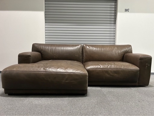 訳あり★クラッシュゲート　tabu toto sofa カウチソファ　オイルレザー