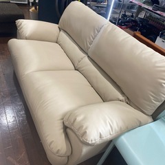 10/18値下げしました！⭐️美品⭐️NITORI 2Pワイドソファ レザー Nシールド No.2392 KE  の画像