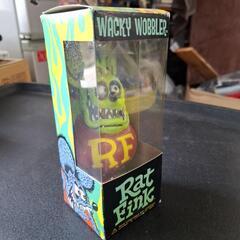 Funko社の「Wacky Wobbler」シリーズのラットフィンク（Rat Fink）のボビングヘッドフィギュアです。の画像