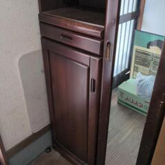 靴箱　シューズケース　鏡付きの画像