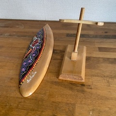 木製サーフボードの飾り　オーストラリア製の画像
