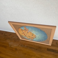 オーストラリア地図　パズルとフレームの画像