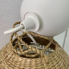 【中古品】IKEA　ランプシェードとコード（電球）セット　No.268の画像