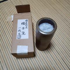 新品未使用品　備前焼花瓶の画像