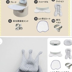 hugmuu テーブル付き　ベビーチェア　の画像