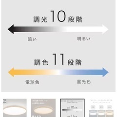 LED 調光調色　シーリングライト　シンプル　木目　おしゃれ　ブラウン　ニトリの画像