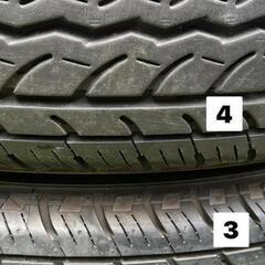 ヨコハマRY52 195/80R15 キャラバン純正鉄ホイール4本の画像
