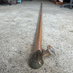 階段の手すり　超ロング　4m30cm アルミ製　ブランケット3個　位置変更可能　自在ブランケット　金具　ステー　の画像
