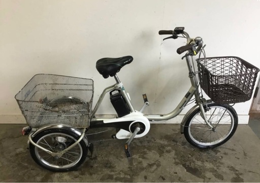 A-37 △ 岐阜発/ パナソニック/ 電動アシスト三輪自転車/ スイングあり/ 3段変速/バッテリー8Ah/充電器なし/走行確認/現状品/管30s/ R6.12/21△