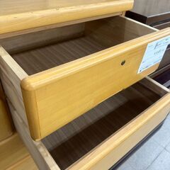 ★リユースのサカイ高崎店★TJ12447  チェスト ライトブラウン H150×D44.5×W105.2 クリーニング済みの画像