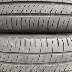 【良品】155/65R14 75S EC204 ダンロップ　アルミホイール付き夏タイヤ　軽四　軽トラの画像