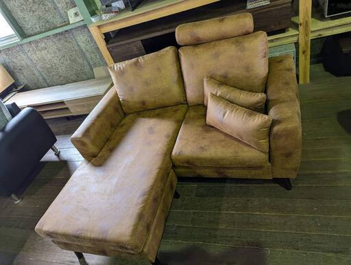 【現品限り】2Pカウチソファ※訳アリ撮影品