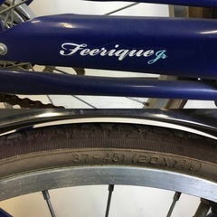 A-38 △ v 岐阜発/ Feerique jr/ 子供用自転車/ 20インチ/ 変速なし/ タイヤひび割れあり/ サドル破れあり/ 現状品/ R7.5/7 △の画像