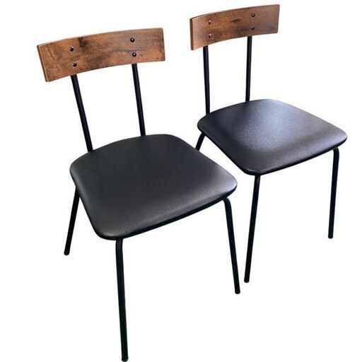 ニトリ/NITORI 2脚セット ミドルブラウン ヴィンテージ風 札幌 東区