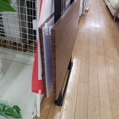★リユースのサカイつくば店★TK6093  折りたたみテーブル ブラウン H73×D80×W80 クリーニング済みの画像