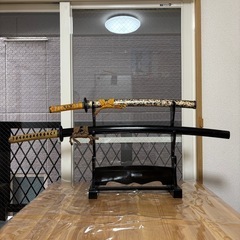 模造刀セット】日本刀 太刀+脇差+刀台 (3939) 薬院大通の