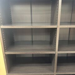 ★リユースのサカイ高崎店★TJ12453  収納棚 ダークブラウン H183.5×D29×W90 クリーニング済みの画像
