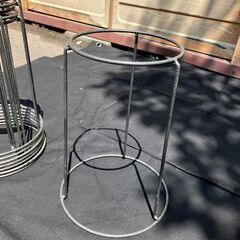 【中古】鉢スタンドE（黒）9台セットの画像