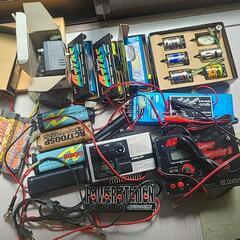 RCのバッテリーと機器