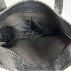 BEAMS ビームス フェイクレザー トートバッグ ジボ革風 ブラック 黒 A4サイズ収納可能 ☆ 札幌市 白石店の画像