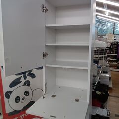 ★リユースのサカイつくば店★TK6101  扉付収納 ホワイト H180×D31×W43 クリーニング済みの画像