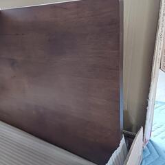18k　山善(YAMAZEN) 天然木折りたたみデスク(幅80 奥行45)ロータイプ フレッシュブラウン SP-5750H32(FBR) y080804k の画像