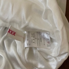 CHU XXX ホワイト フリル付き 長袖シャツ ブラウス 透け感 Mサイズの画像