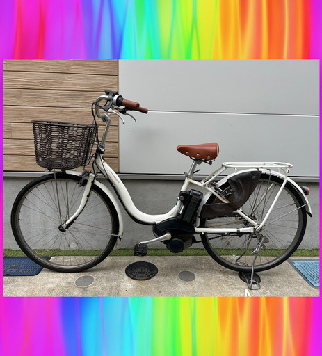大阪府　YAMAHA Natura 電動アシスト自転車　バッテリー8.7ah 🌈長生きバッテリーほぼ新品！8.7Ahヤマハパスナチュラ 電動