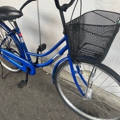 8J5ホームサイクル２6サイズ　オートライト付き　カギ　が新品です。★自転車専門店の中古車です★　【消費税込み・防犯登録６００円込みの画像