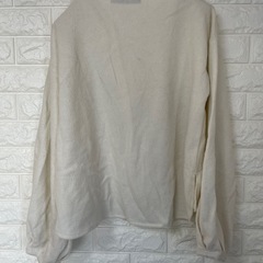 VENCE EXCHANGE フリース 長袖トップス M ホワイト ニットの画像