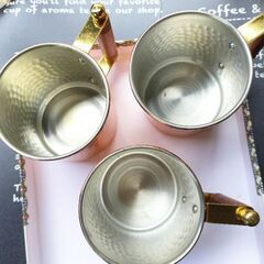 銅マグカップ　3個セットの画像