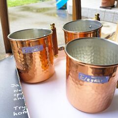 銅マグカップ　3個セットの画像