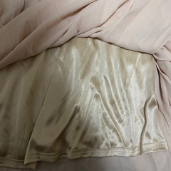 BODY DESSERT ベージュ プリーツスカート ひざ丈 Lサイズの画像