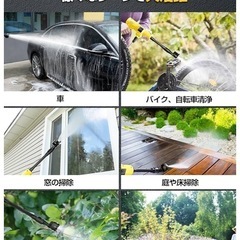 【新品】高圧洗浄機 コードレス 充電式 洗車機 20000mAh マキタ互換 残量表示 の画像