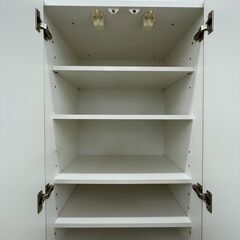 ★リユースのサカイ幸手店★ジモティ割あり★  収納棚 白 W61×D45×H197 クリーニング済み SJ10045の画像