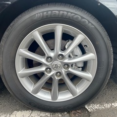 バリ溝　トヨタ純正17インチホイールタイヤセットの画像