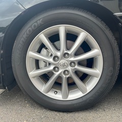 バリ溝　トヨタ純正17インチホイールタイヤセットの画像