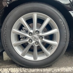 バリ溝　トヨタ純正17インチホイールタイヤセットの画像