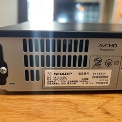 SHARPブルーレイレコーダー2TBの画像