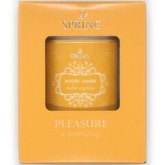 【アウトレット】 グラスキャンドル イスラエル製 スプリング ミスティック アンバー Spring Glass Candle Mystic Amber リラックス プレゼント ギフト インテリア お香 消臭剤 芳香剤の画像