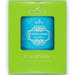 グラスキャンドル イスラエル製 スプリング コットン フラワー Spring Glass Candle Cotton Flower リラックス プレゼント ギフト インテリア お香 消臭剤 芳香剤の画像
