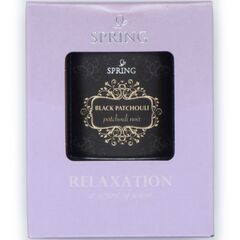 グラスキャンドル イスラエル製 スプリング ブラック パチョリ Spring Glass Candle Black Patchouli リラックス プレゼント ギフト インテリア お香 消臭剤 芳香剤の画像