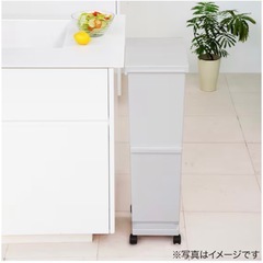 【新品】 ニトリ スリム分別ペール2段55L ゴミ箱の画像