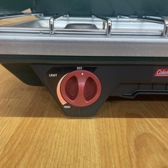中古品 Coleman 2バーナーストーブ 屋外用 ガス缶無し 美品 キャンプ BBQ アウトドアの画像
