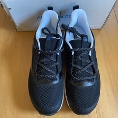 ASAHI FOOTCARE アサヒフットケア ウォーキングシューズ ブラック×ホワイト メンズの画像