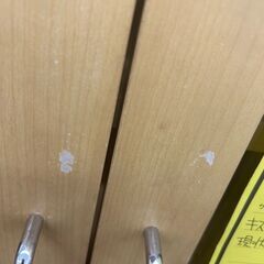 【広島石内店】ジモティー割！！2枚扉食器棚/クリ-ニング済み/HG-6766の画像