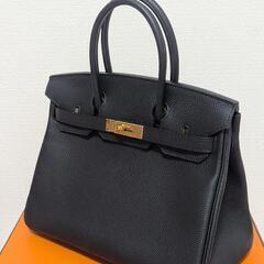 在庫！新品エルメス バーキン30☆黒☆付属品あり！レシート。本物のトゴ素材 バッグの画像