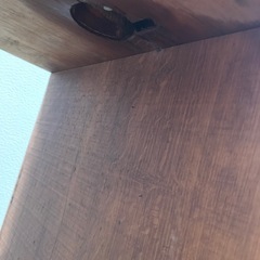 【差し上げます】木製コーナー/サイドテーブルの画像