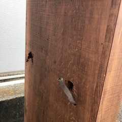 【差し上げます】木製コーナー/サイドテーブルの画像
